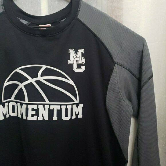 Rawlings Jersey MC Momentum Black Gray Long Sleeves Men's Size XL - Picture 9 of 11